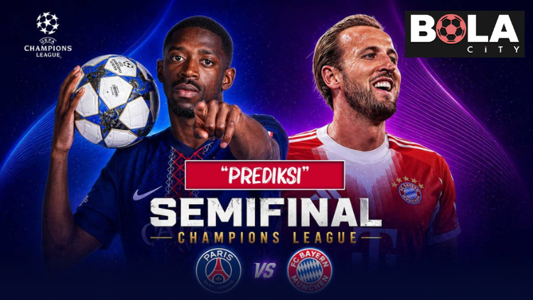 Prediksi Paris Saint Germain vs Bayern Munchen Liga Champions 29 April 2026 kick off 02.00 WIB dengan logo kedua tim