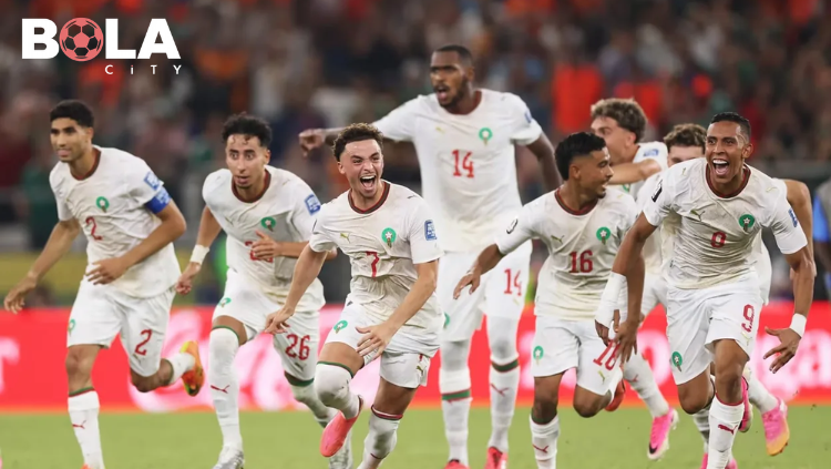 Timnas Maroko rayakan kemenangan 3-0 atas Kanada di babak 16 besar Piala Dunia 2026, bukti Maroko berani mendominasi laga